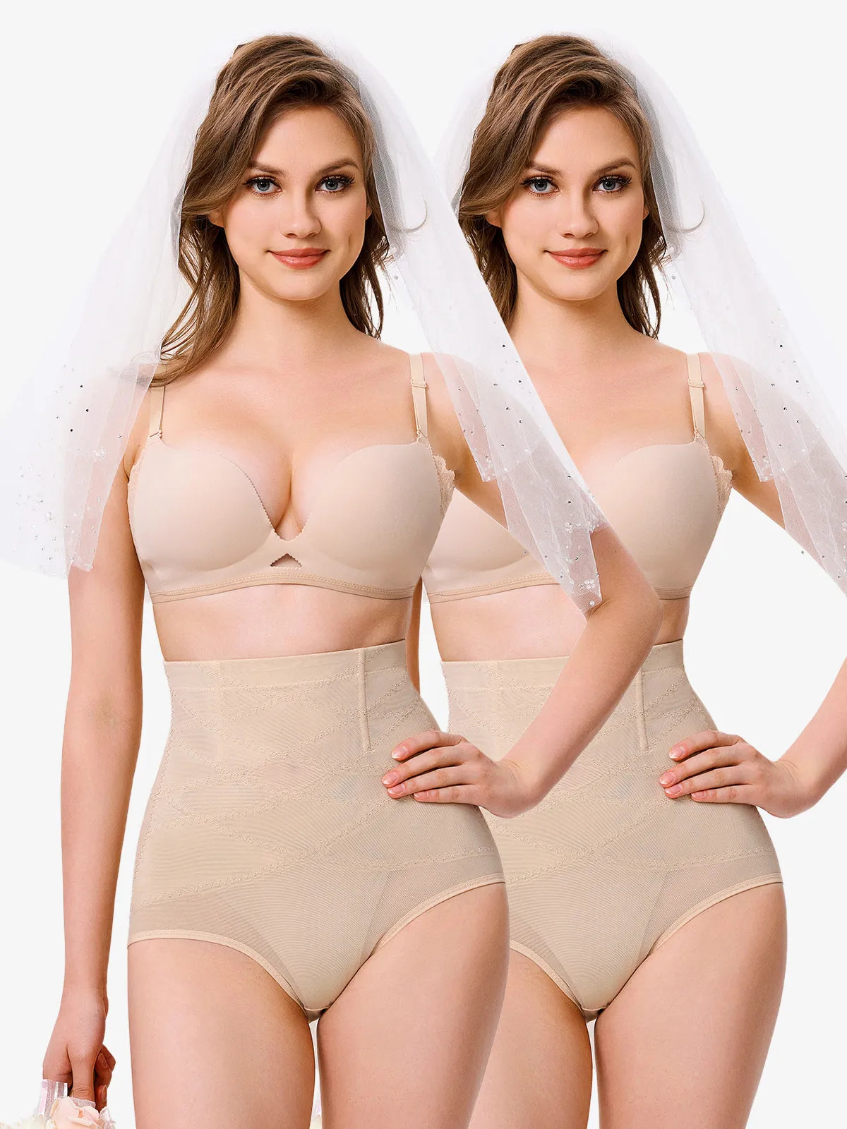 AFIOVA Kadın Yüksek Bel Çift Karın Kontrol Külotu