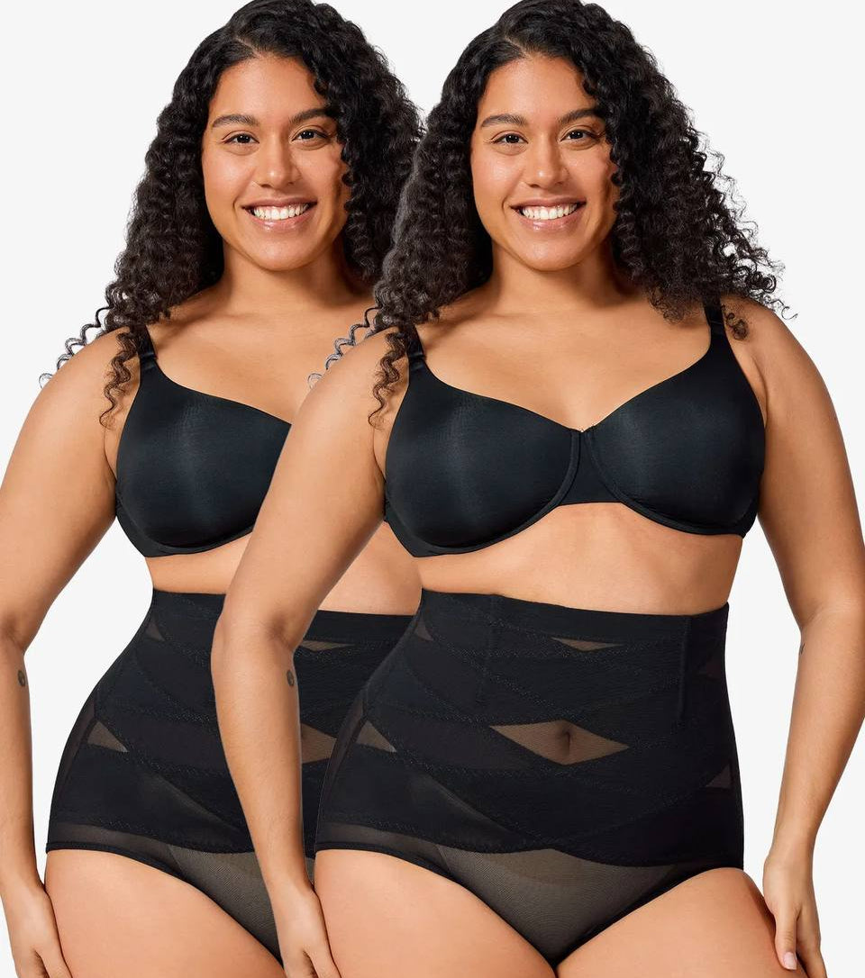 AFIOVA Kadın Yüksek Bel Çift Karın Kontrol Külotu